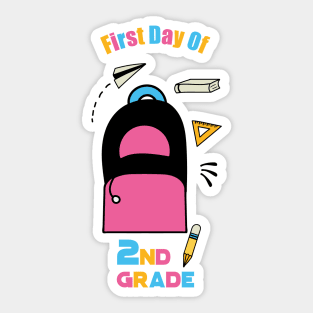 First Day Of 2nd Grade Sticker